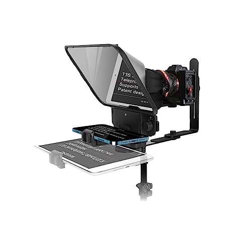 SOFTTO Teleprompter Universeller Teleprompter for Smartphone Tablet PP bis 11,9 Zoll mit kabelloser Fernbedienung und exklusiv Breite Gerätekompatibilität von SOFTTO