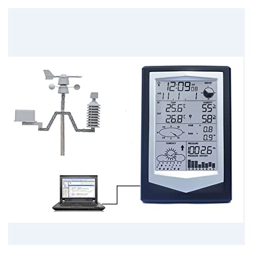 Wetterstationen Professionelle Wetterstation Haushalts-Funkthermometer Hygrometer Luftdruck-Meteorometer für Haus, Garten, Farm von SOFTTO