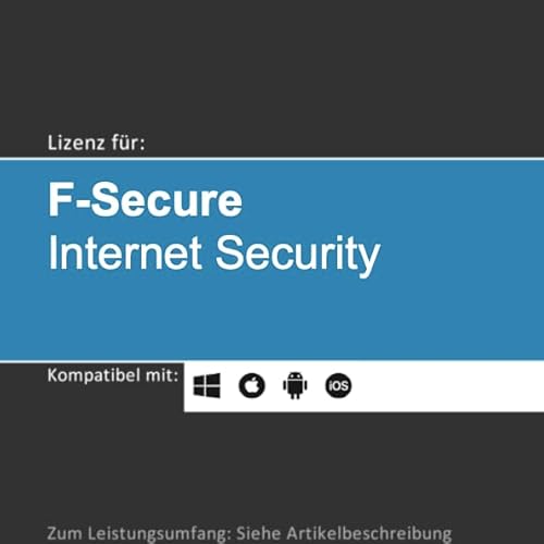 Lizenz für F-Secure Internet Security | 2024 | 1-10 Gerät(e) | 1-2 Jahr(e) | Vollversion | Windows/macOS/iOS/Android | Lizenzcode per Post in frustfreier Vepackung (FFP) softwareGO (1 Jahr, 1) von SOFTWAREGO