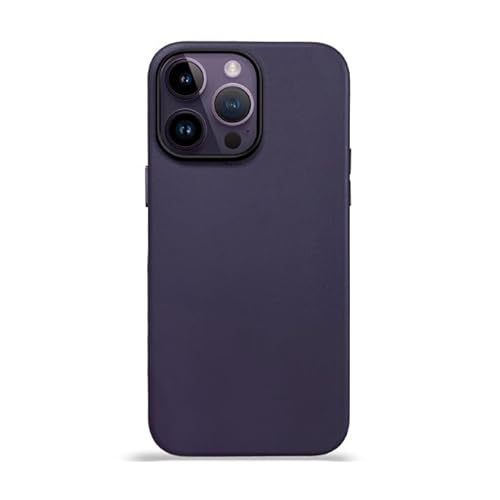 SOKES Anti-Fingerabdruck-Schutzhülle für iPhone 15 Pro Max/15 Pro/15 Plus/15, Kohlefaser-Handyhülle, unterstützt kabelloses Laden (15, Violett 2) von SOKES