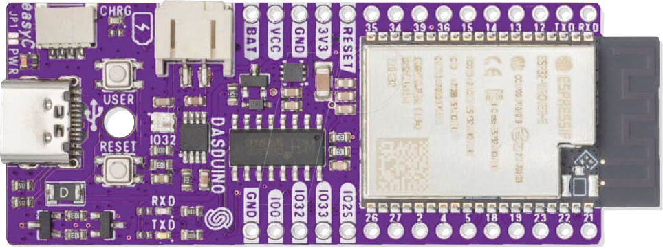 ARD CONNECT+ - Dasduino CONNECT+, ESP32, Arduino IDE, ohne Header von SOLDERED