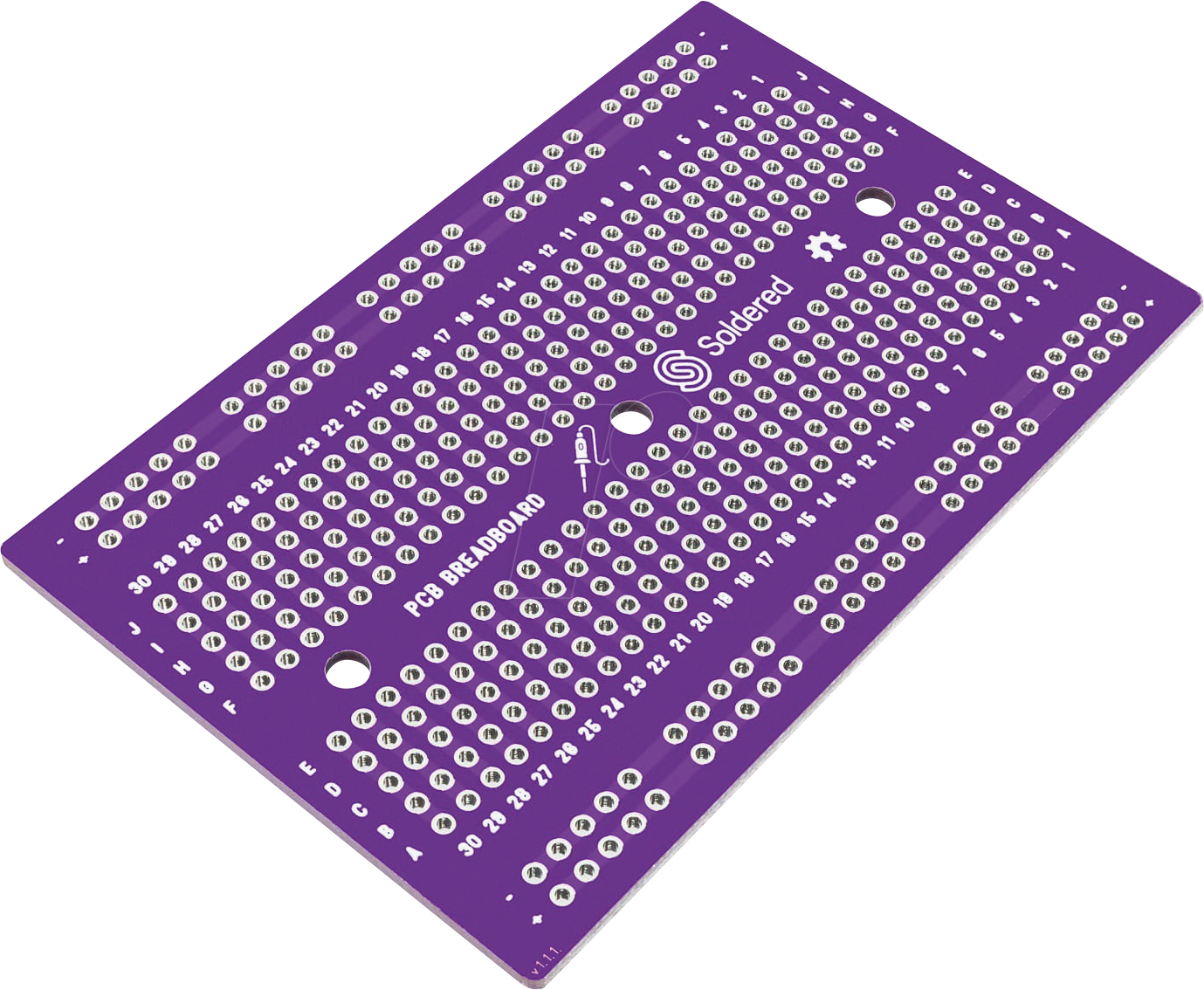 DEBO PCB PROTO - Entwicklerboards - PCB Steckboard/Protoboard von SOLDERED