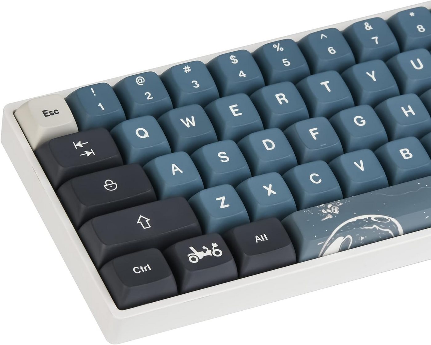 SOLIDEE Ästhetisch ansprechende Optik Gaming-Tastatur (Strapazierfähiges PBT-Material,Dye-Sublimationsbeschriftung,XDA-Profil) von SOLIDEE