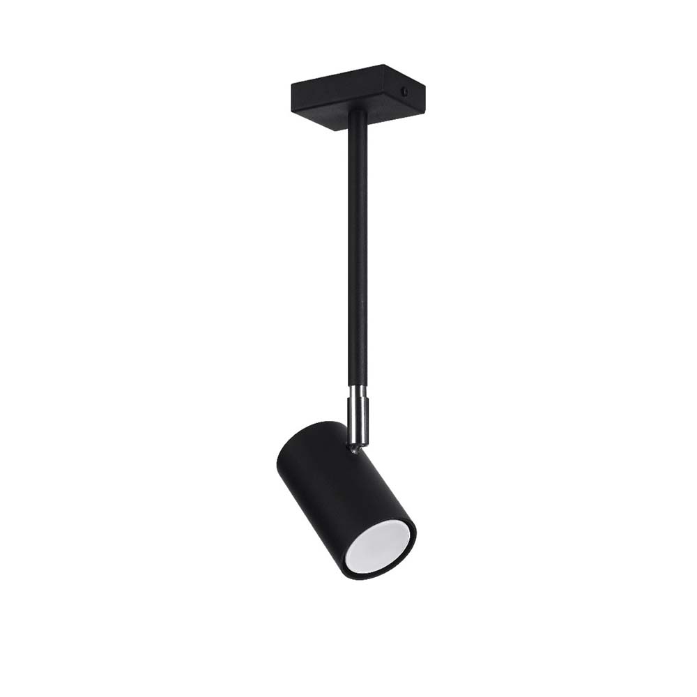 Deckenlampe, Stahl, Schwarz, H 33 cm von SOLLUX lighting