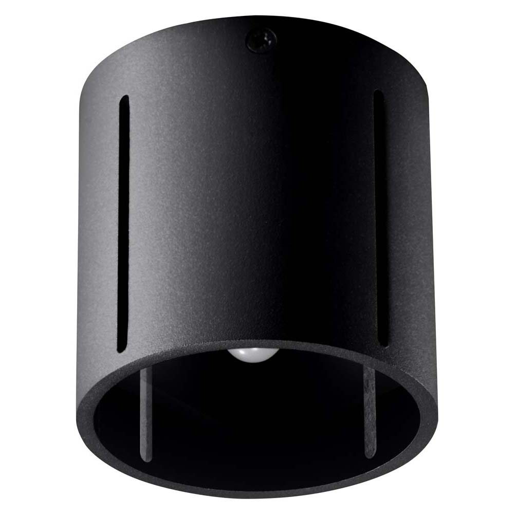 Deckenleuchte, Schwarz, ALU, UP DOWN, H 10 cm von SOLLUX lighting