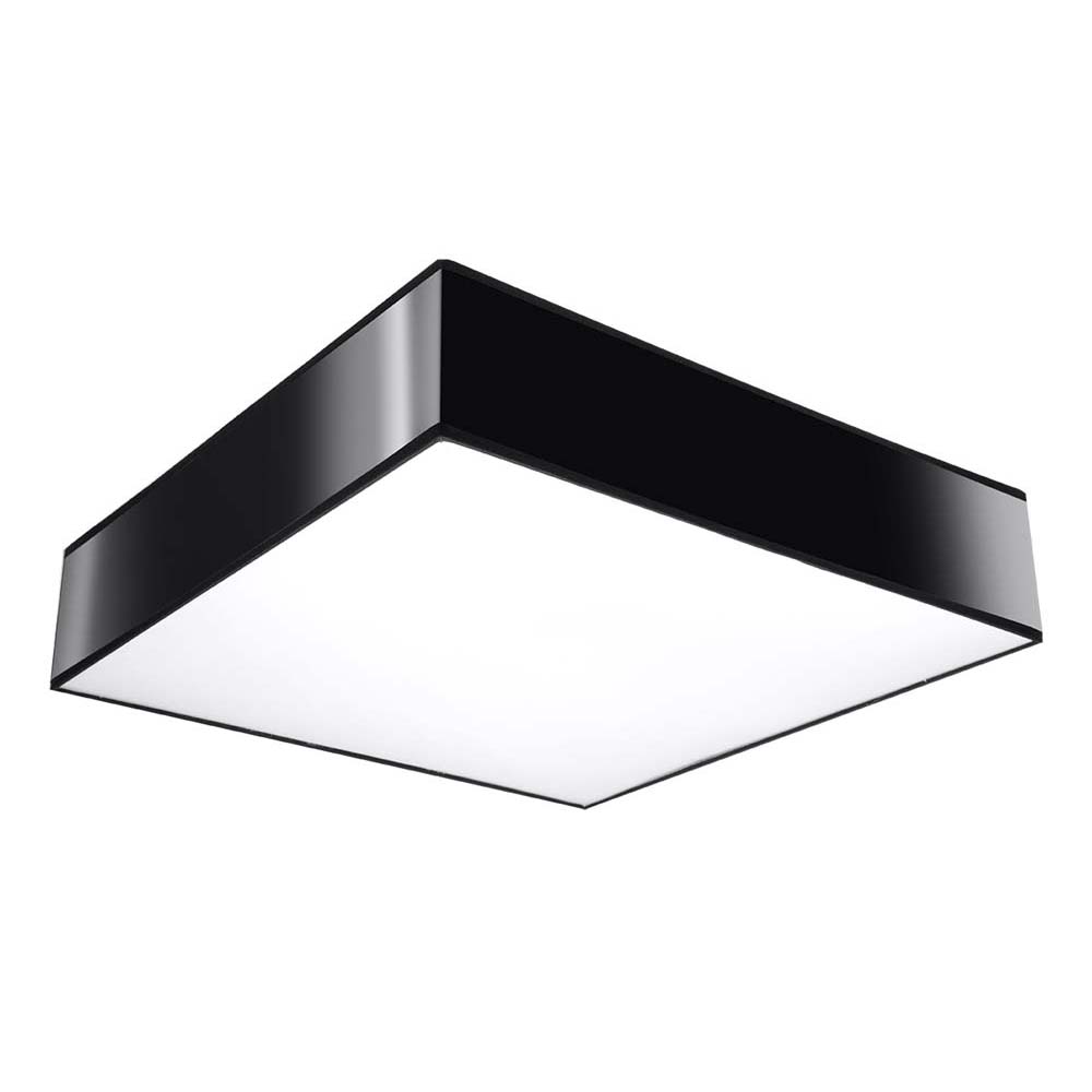 Deckenleuchte, Stahl, PVC, Schwarz, H 11 cm von SOLLUX lighting