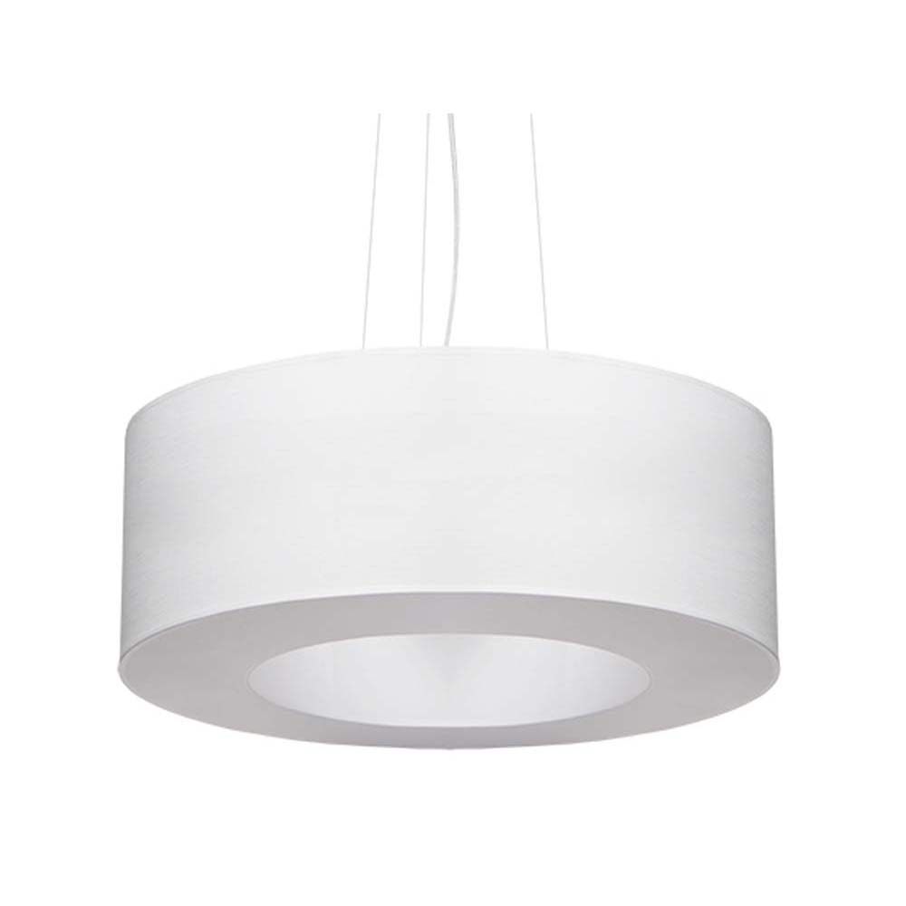 Pendelleuchte, Weiß, Glas, Stoff, Stahl, H 110 cm von SOLLUX lighting