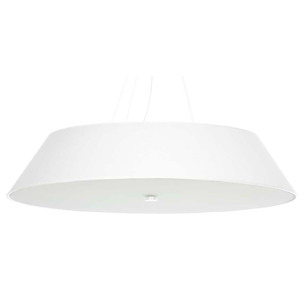 Pendelleuchte, Weiß, Stoff, Glas, Stahl, H 110 cm von SOLLUX lighting