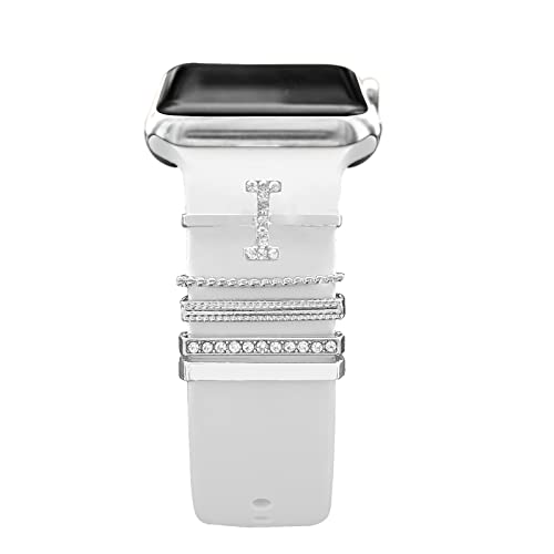 5 Stück dekorative Ringschlaufen aus Metall für Samsung Smart Watch Bands, Lederarmband Charms Silikonarmband Zubehör für Apple Watch iWatch Ultra Series 8 7 6 SE 5 4 3 2 1(nicht Band oder Uhr), 19 von SOLOLUP
