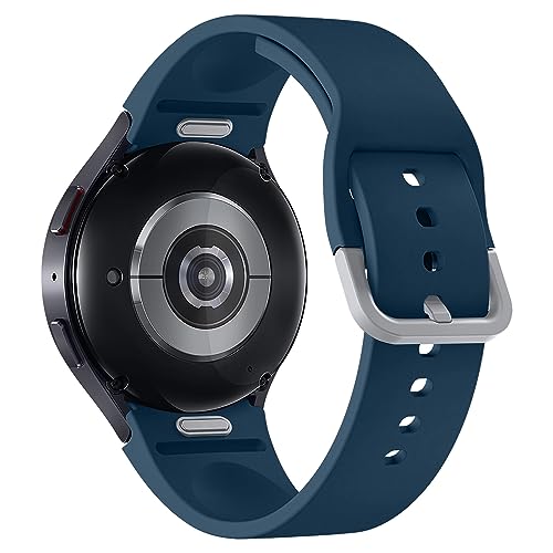 Armbänder für Samsung Galaxy Watch 7/6/5/4/FE 40mm 44mm/Watch 6 Classic 43mm 47mm/Watch 5 Pro 45mm/Watch 4 Classic 42mm 46mm,20mm Weiches Silikon-Sportarmband One Click Armband Damen/Herren,Dunkelgrün von SOLOLUP