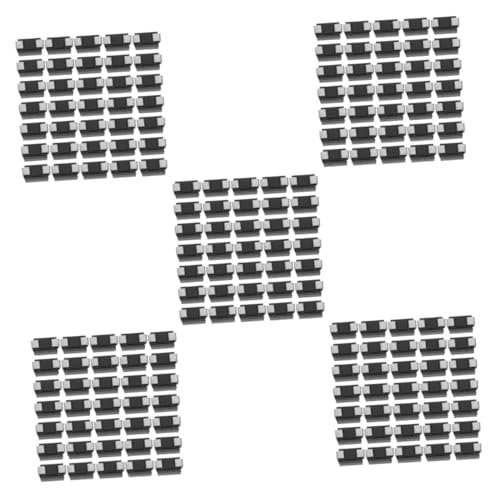 SOLUSTRE 5 Sätze Diode Spannungsregler Transformator Elektronische Geräte Elektronik Gleichrichter Widerstandsset Ersatzgleichrichter Verschiedene Widerstände Silizium Black 100 Stück * 5 von SOLUSTRE