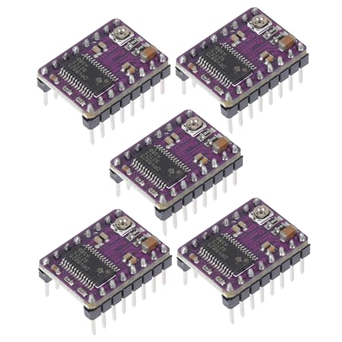 SOLUSTRE 5st Schrittmotortreiber 3d-druckerteil Kraftfahrer Zubehör Für 3d-drucker Druckerteile Motortreiber Mit Kühlkörper Treiber Für Schrittmotoren Treibermodul Leiterplatte von SOLUSTRE
