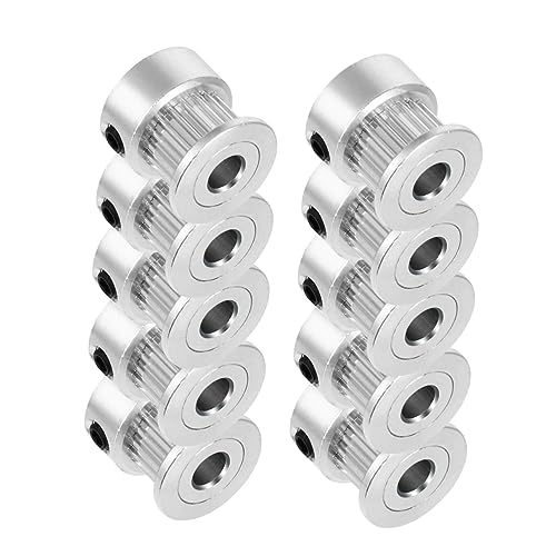 SOLUSTRE GT2 Synchronrad Set Für 3D Drucker 20 Zähne Innendurchmesser 5mm Breite 6mm Mechanische Riemenscheibe Pulley Reduktionsgetriebe Druckerzubehör von SOLUSTRE