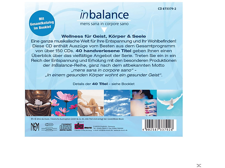 * - Inbalance-Wellness Für Geist, Körper & Seele (CD) von SONIA