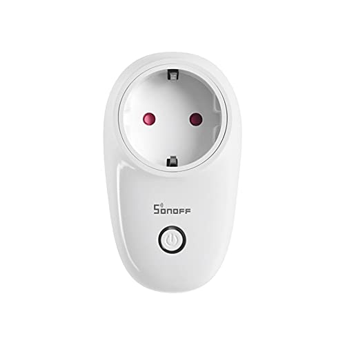 SONOFF S26R2 WLAN Smarte Steckdose,16A 4000W Alexa Smart Plug,Smart Home Wifi Steckdose mit App Fernsteuerung,Sprachsteuerung und Zeitschaltuhr, Funktioniert mit Alexa,Echo Dot,Google Home und IFTTT von SONOFF