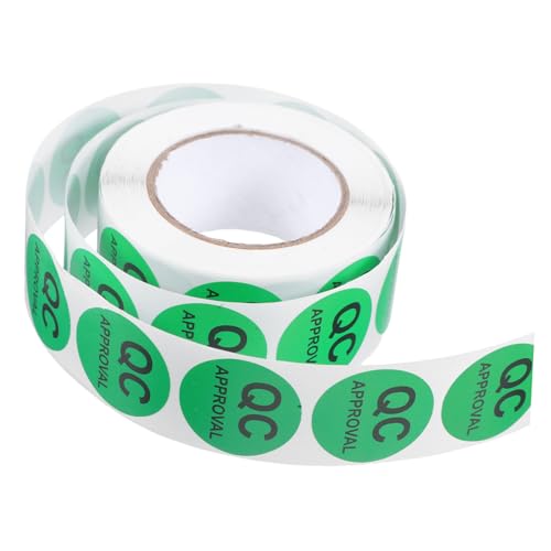 SOPOTUTU 1 Rolle Aufkleber mit Qualitätsprüfetikett prüfaufkleber Überprüfen Sie Aufkleber Qualitätstestetikett QC-Etiketten QC -Etikett Lagerzubehör Aufkleber aus Kupferpapier Green SOPOTUTU 1 Rolle Aufkleber mit Qualitätsprüfetikett prüfaufkleber Überprüfen Sie Aufkleber Qualitätstestetikett QC-Etiketten QC -Etikett Lagerzubehör Aufkleber aus Kupferpapier Green von SOPOTUTU