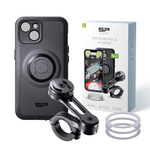 SP CONNECT Moto Bundle II Xtreme | SPC+ | kompatibel mit iPhone 14/13 Handyhalter für Motorrad Bike Moped Roller | Gadget Halterung für Navi von SP CONNECT