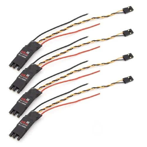 T-Motor Air 10A 15A bürstenloser Geschwindigkeitsregler ESC 2~3S Lipo 600Hz Frequenz für RC FPV Quadcopter Multicopter Traversing Drohnen (4 Stück Air 10A ESC) von SPARKHOBBY