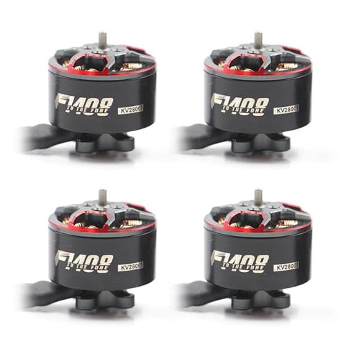 T-Motor F1408 1408 2800KV 3950KV bürstenloser Motor 3~6S Lipo 2mm Schaftdurchmesser geeignet für FPV 7,6-10,2 cm Cine Whoop Spec Race Drohnen (4 Stück F1408 2800KV) von SPARKHOBBY