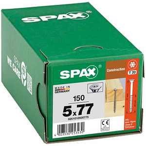 SPAX® Universalschrauben T20 Tellerkopf WIROX 77mm  x 5 mm, 150 St. von SPAX®