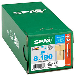 SPAX® Universalschrauben T40 Senkkopf Edelstahl A2 180mm  x 8 mm, 50 St. von SPAX®