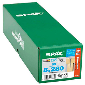 SPAX® Universalschrauben T40 Senkkopf Edelstahl A2 280mm  x 8 mm, 50 St. von SPAX®