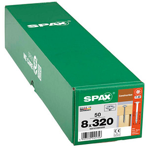 SPAX® Holzbauschrauben T40 Tellerkopf WIROX 8 mm x 320mm, 50 St. von SPAX®