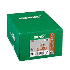 SPAX® Universalschrauben Z2 Rückwandkopf WIROX 5 mm x 30mm, 1000 St. von SPAX®