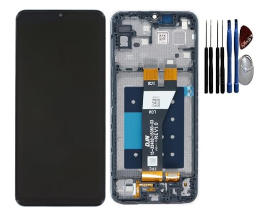 Original Samsung LCD Display Touch Screen Glas Bildschirm für Samsung Galaxy A14 5G A146P 2023 Schwarz mit Werkzeug für einbau von SPES