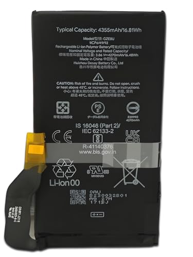 SPES Original Google Ersatz Akku für Google Pixel 7 Batterie Accu GZE8U 4335mAh mit Werkzeug für einbau von SPES