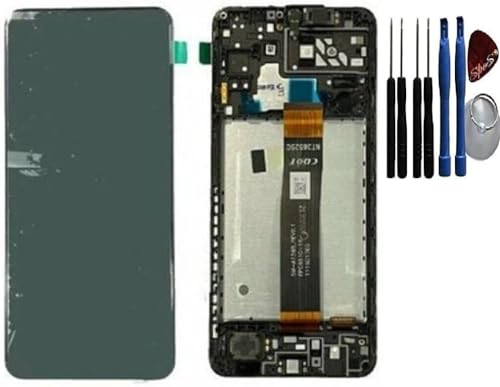 SPES Original Samsung Display LCD Bildschirm Touchscreen für Samsung Galaxy A04s A047F Rahmen Schwarz mit Werkzeug für einbau von SPES