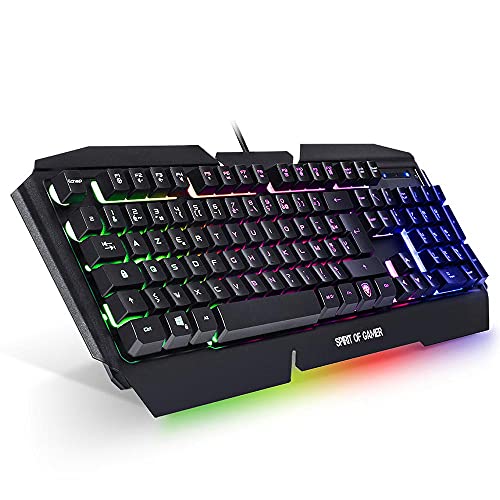 Spirit Of Gamer Pro-K5 Semi-Mechanische Gamer-Tastatur mit Antighosting-Tasten von SPIRIT OF GAMER