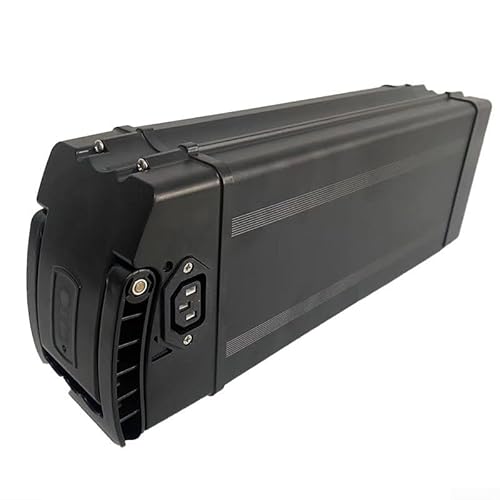 Batteriehalter für Elektrofahrräder, 48 V, sichere Aufbewahrungsbox aus Aluminiumlegierung und ABS (380 mm DC 2,5 + Buchse) von SPORTARC