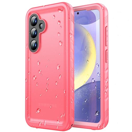 SPORTLINK für Samsung Galaxy S24 wasserdichte Hülle - 360 Grad Outdoor Schutzhülle kameraschutz Displayschutz [6FT Militärischer Stoßfeste] [IP68 Waterproof] S24 Handyhülle Staubdicht-Rosa 6,2'' von SPORTLINK