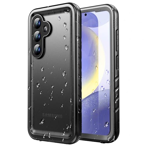 SPORTLINK für Samsung Galaxy S24 wasserdichte Hülle - 360 Grad Outdoor Schutzhülle kameraschutz Displayschutz [6FT Militärischer Stoßfeste] [IP68 Waterproof] S24 Handyhülle Staubdicht-Schwarz 6,2'' von SPORTLINK