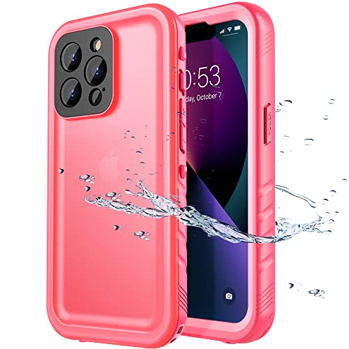 SPORTLINK für iPhone 13 Pro Wasserdicht Hülle - 360 Grad Outdoor Schutzhülle kameraschutz Displayschutz [IP68 Waterproof] [6FT Stoßfeste Hard Case ] Panzerhülle komplettschutz handyhülle Rosa von SPORTLINK