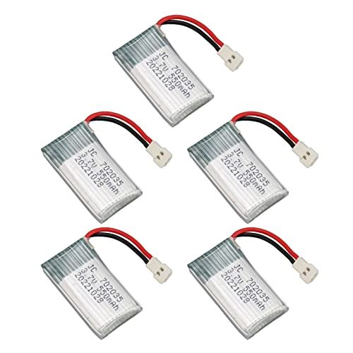 550 -mAh -Drohne -Batterie Tragbarer Ersatzlimen -Batteriezubehör für Hubsan X4 H107L H107D MJXRC F47 DFD F180 RC Drone von SPYMINNPOO