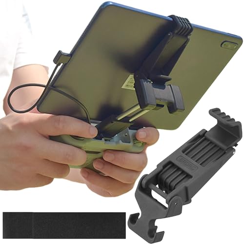 SQAQS Remote Control Flat Stand, Foldable Tablet Stand, Adjustable Extended Holder Clip, Disassembly-Free Drohne Fernbedienung Holder, Available for Mavic 3 Mavic Air 2 Air 2s Mavic Mini 2 von SQAQS