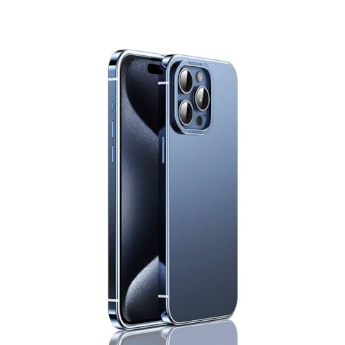 SRGDRR for iPhone 15 Pro Max Case Anti Drop Titanium Steel Case for iPhone 15 Pro Case,for iPhone 15 Pro,Blue von SRGDRR