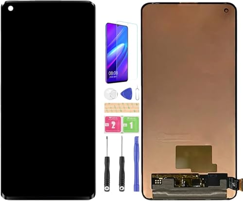 Incell Ersatz-LCD-Bildschirm-Ersatz für OnePlus 8T KB2001, KB2000, KB2003, KB2005 Display Digitizer Montage Reparatur-Set (schwarz, nicht passend für OnePlus 8T 5G) (ohne Figurendruck-Funktion) von SRJTEK