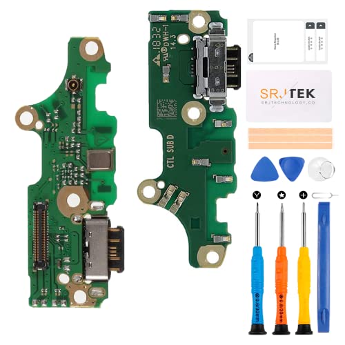 SRJTEK Für Nokia 7.1 2018 Dock Connector Ersatz für Nokia 7.1 Ladeanschluss TA-1100 Kopfhöreranschluss TA-1097 Mikrofon Flexkabel TA-1085 Micro USB Reparatursets von SRJTEK