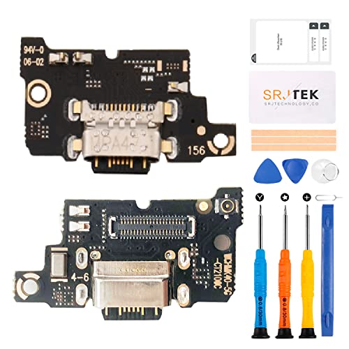 SRJTEK Für Xiaomi Poco F3 2021 Dock Connector Ersatz für Xiaomi Poco F3 2021 Ladeanschluss Für Xiaomi Poco F3 2021 mit Mikrofon/Audio Jack/Antenne Ersatz Reparatursets von SRJTEK