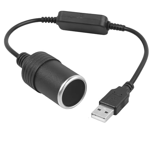 Zigarettenanzünder USB C 5V Stecker auf 12V USB Auf Zigarettenanzünder Auto USB Zigarettenanzünder Buchse KFZ-Zigarettenanzünder Stromversorgung Kordel Ideal für Dashcams Navigationsgeräte Ladekabel von SRLWMYI