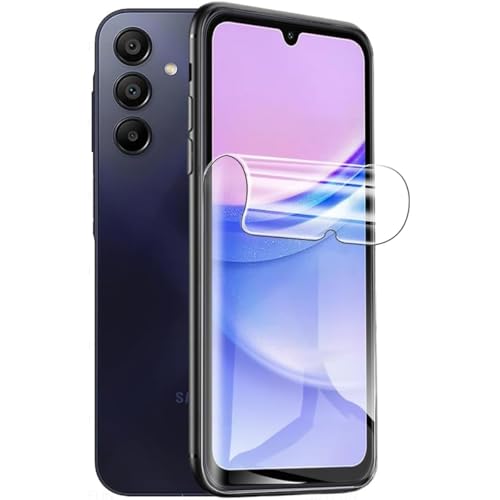 3 Stück Displayschutzfolie aus Hydrogel für Samsung Galaxy A15 5G 4G (6.5"), Selbstheilende TPU-Folie, [Anti-Bläschen][Hohe Empfindlichkeit][Anti Kratzer Schutz Displayfolie] von SRSRROP