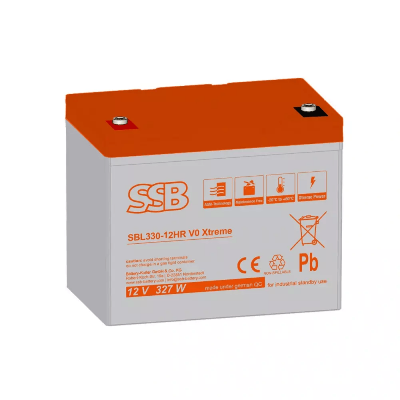 SSB Battery SBL330-12HR V0 Xtreme 12V 75Ah Bleiakku von SSB Battery