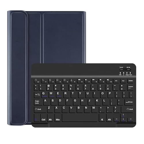 SSLQYLEE Fortunate Zubehör for iPad Air 4 2020, Tastaturkoffer mit Trackpad Magnetische Tastaturabdeckung for iPad Luft 4. Generation 10,9 Zoll (Farbe : Dark Blue-Simple) von SSLQYLEE