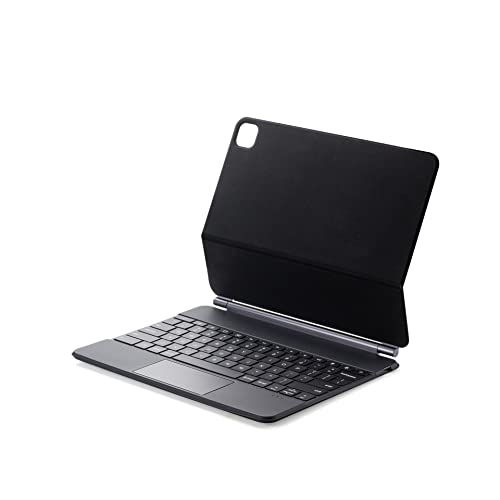 SSLQYLEE Smart Magic Keyboard for iPad Air 5 11 inch Keyboard Cover (Farbe: Black, Größe: Pro 12.9) von SSLQYLEE