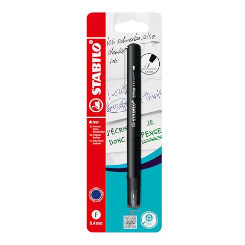 STABILO Premium-Fineliner dr!ver - Einzelstift - blau von STABILO