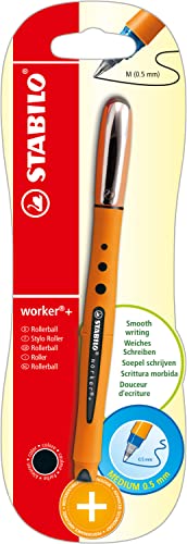 Tintenroller - STABILO worker+ - medium - Einzelstift - schwarz von STABILO