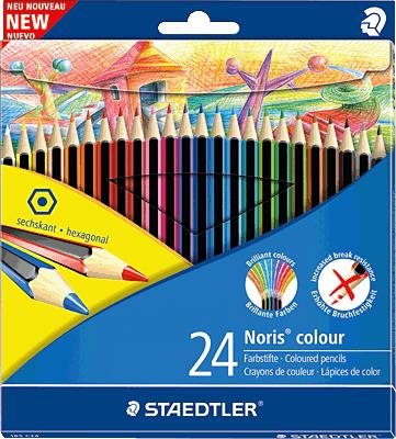 24 STAEDTLER Noris colour 185 Buntstifte farbsortiert (185 C24) von STAEDTLER